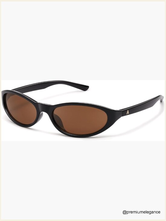 Retro Y2K Wrap Around Oval Sunglasses UV400 Sporty Shades Rave main image 5